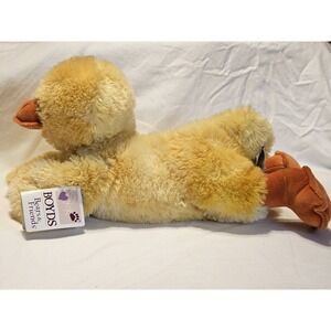 Boyd's Bears & Friends Quackers Duck Plush Cuddle Fluff NWT 14" Laying down